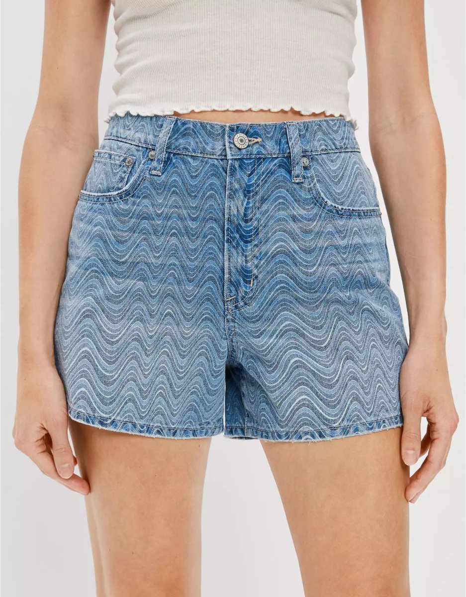 Shorts American Eagle AE Denim Highest Taille '90s Boyfriend Multicolore Femme | NUY-06860363